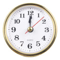 Reliable Timekeeping 65mm Quartz Clock Insert With Gold Arabic Numbers