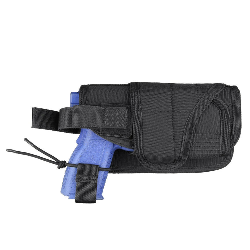 Horizontal Tactical Modular Universal Molle Holster Black