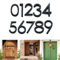 Anti Rust 3d House Number Sign Black Abs Resin For