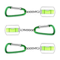 WORKPRO 3-Pack Small Bubble Level with Keychain Mini Pocket 