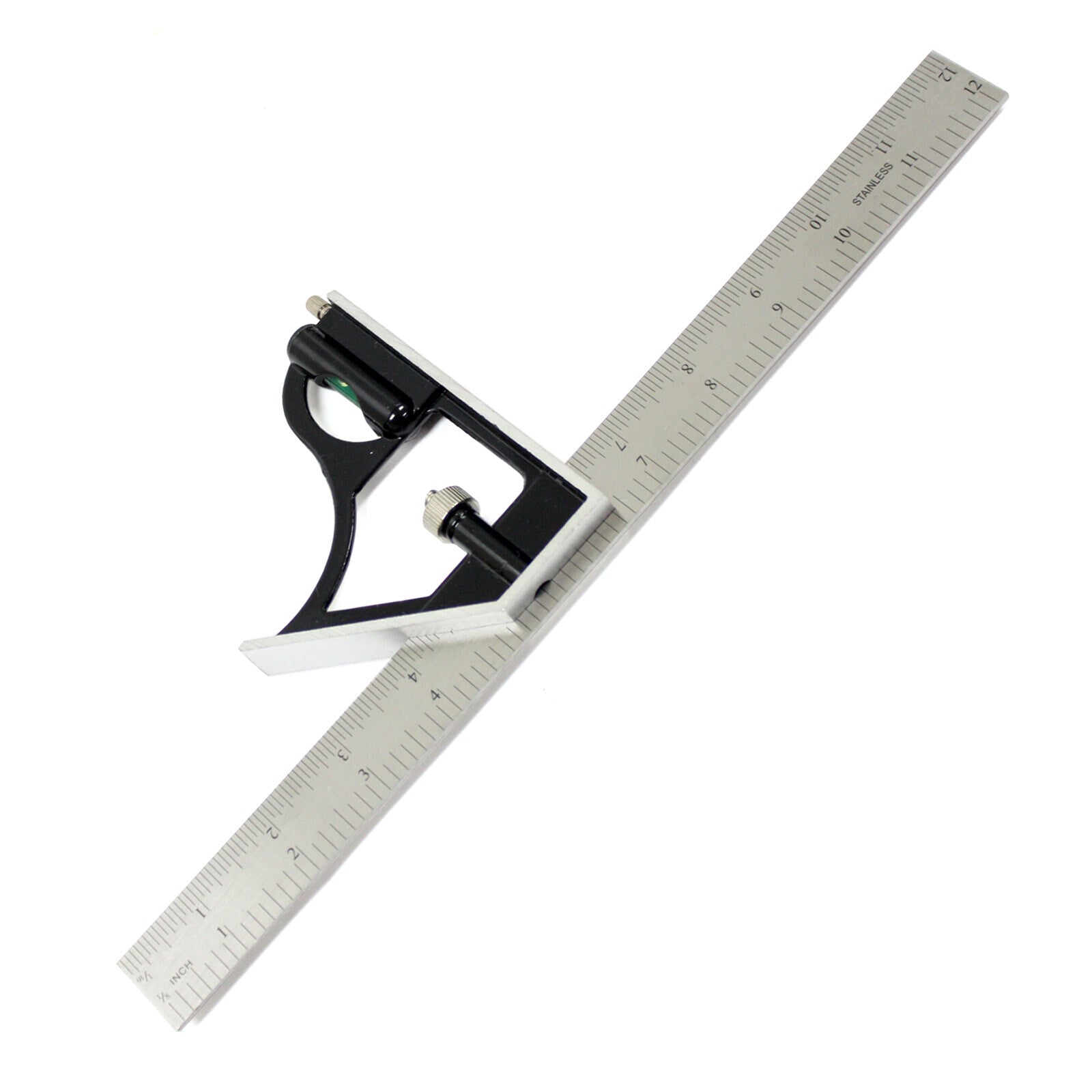 12" Combination Square - Angle Level Depth Gauge Ruler by Unbranded