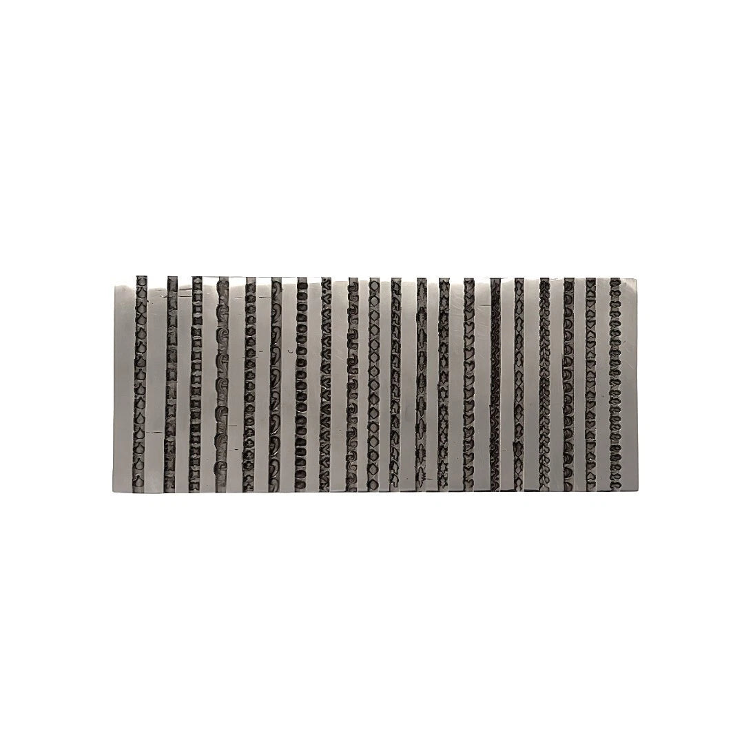 Design #4 Wire Design Emboss Plate 20 In 1 Pattern - Jewelry Die -