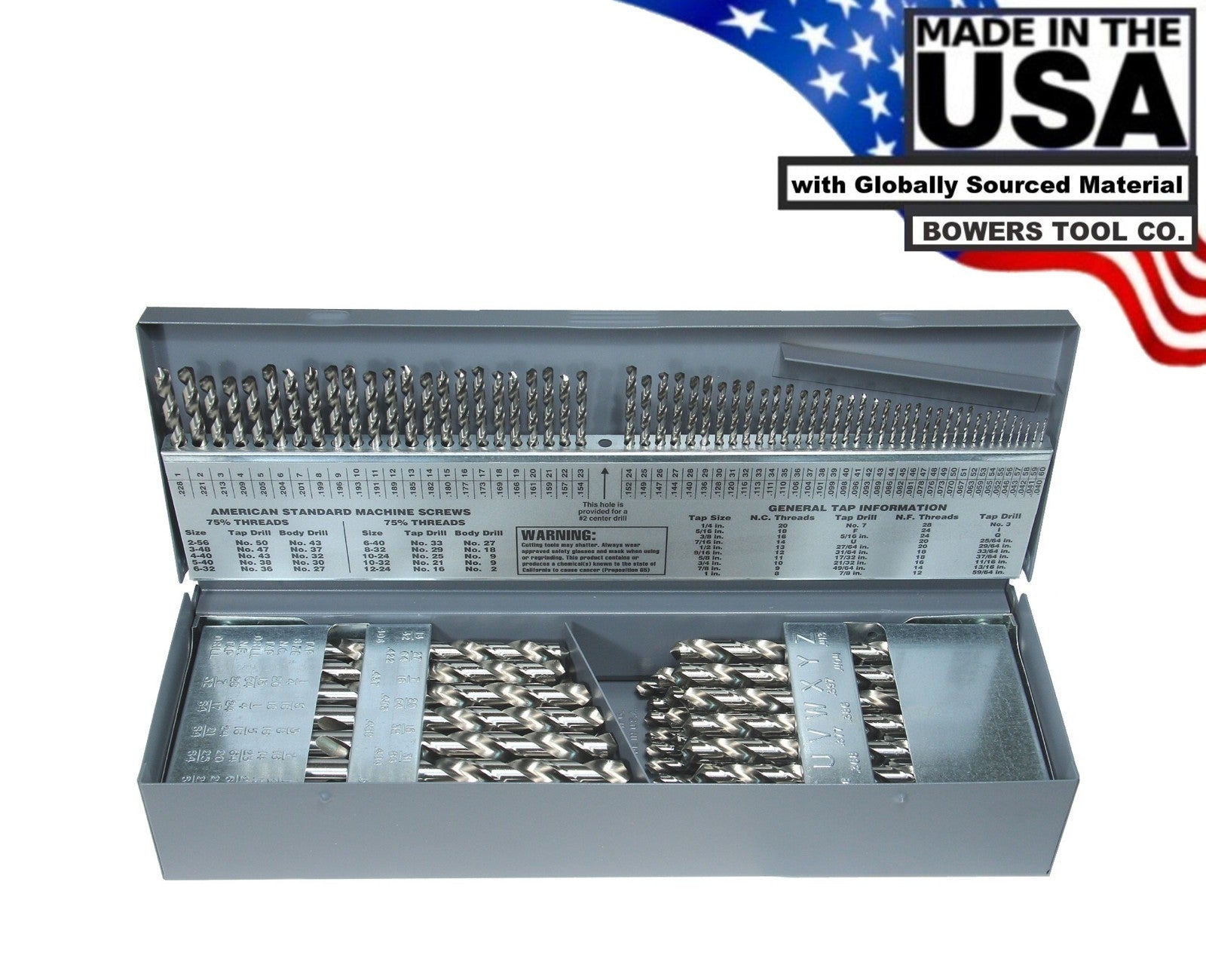 Norseman 115pc Bright M7 Drill Bit Set 1/16" to 1/2"