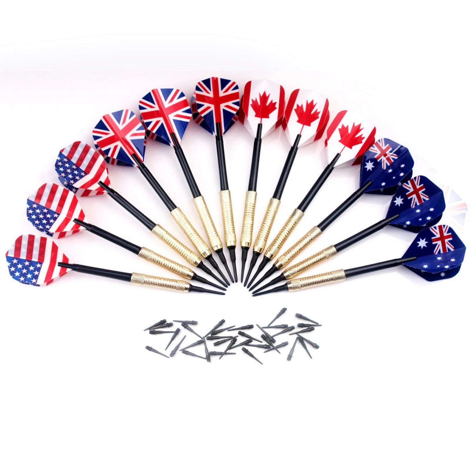 New Lot Of 12 Of Soft Tip Darts 14g For Electronic Dartboard With 36