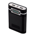 Dual Usb Ports 5V/2.5a 2000-12000mah Power Bank Diy Case For 4*18650
