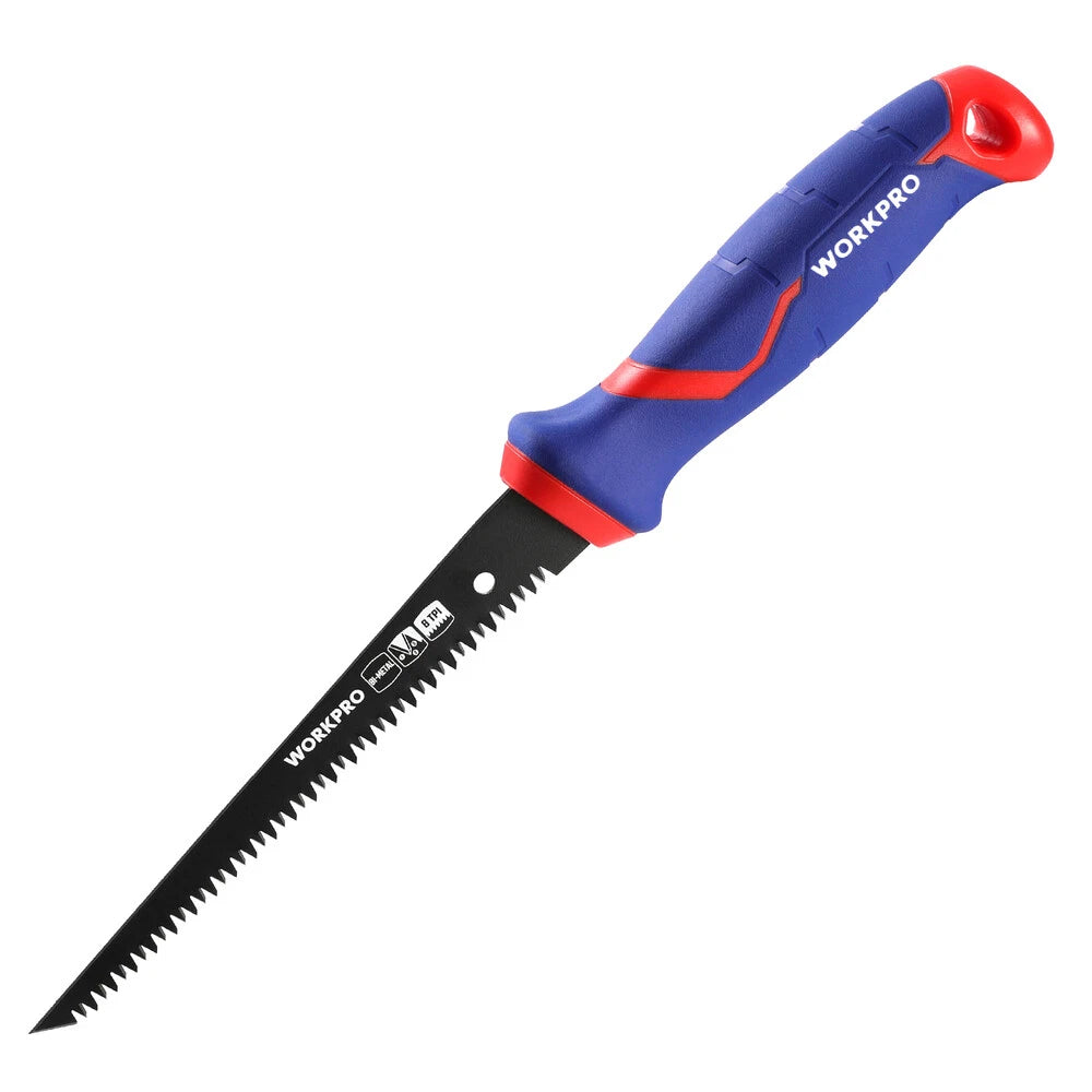 WORKPRO 6-in Drywall Saw Jab Saw Sheetrock Keyhole Saw 8-TPI Triple Ground Teeth