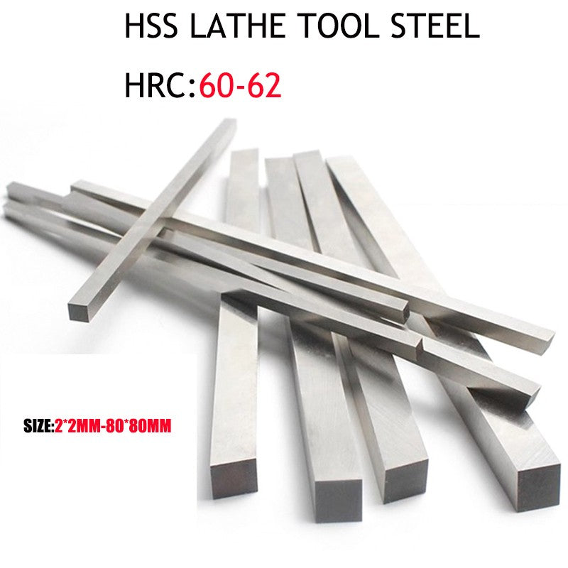 HSS Lathe Tool Steel 2x2mm - 80x80mm