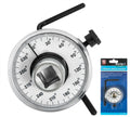 Bluespot Torque Angle Gauge Easy Read Face For Socket Ratchets 1/2"