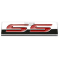 Fit Ss Metal Grill Trunk Emblem Decal Logo Trim Badge 3d Polish Red