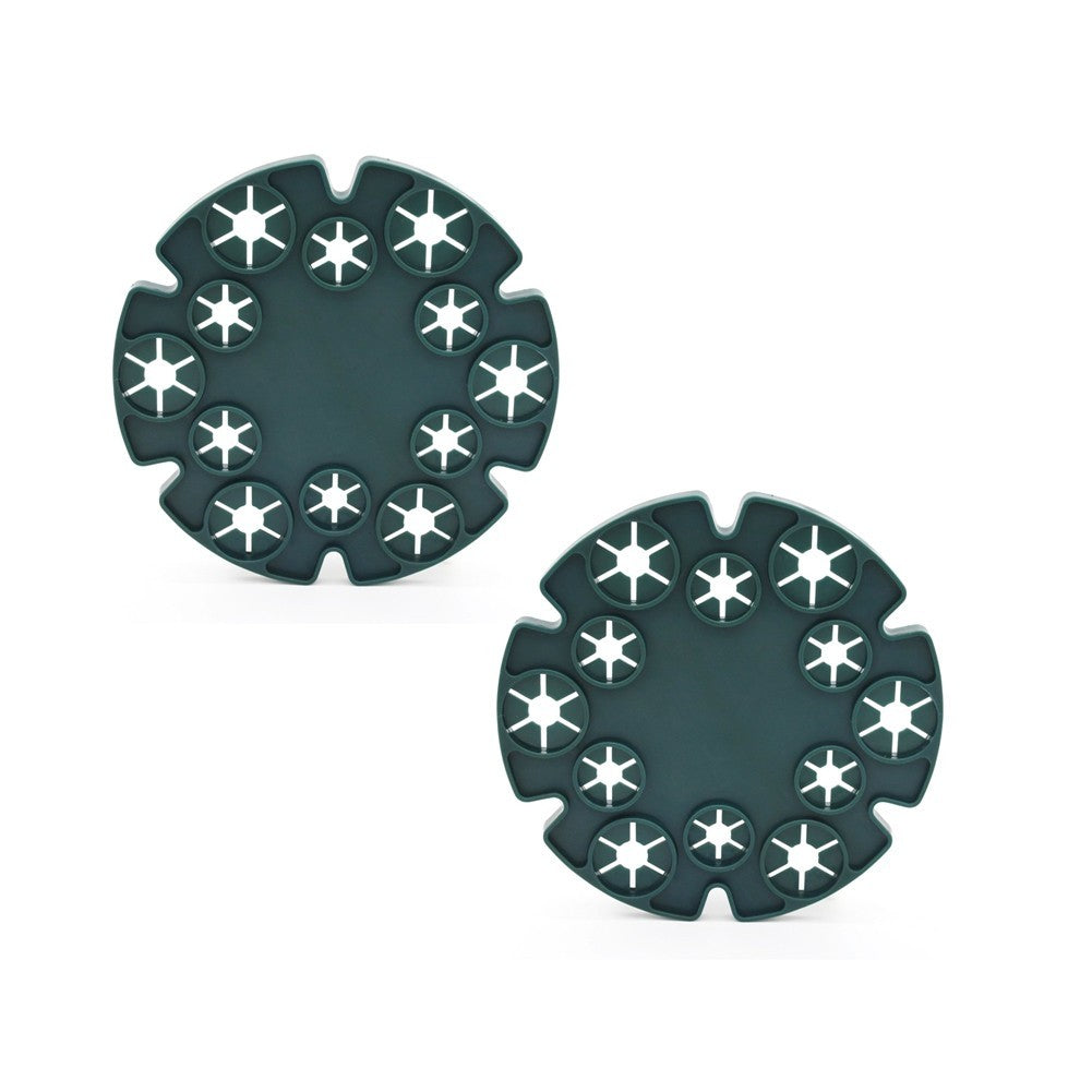 2 Pack Green Plant Support Discs for Patio Garden Use 13.5 cm DiameterOpens in a