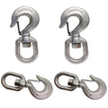 Stainless Steel T316 Drop Forged Swivel Hook Lifting Hook,2500 Lbs
