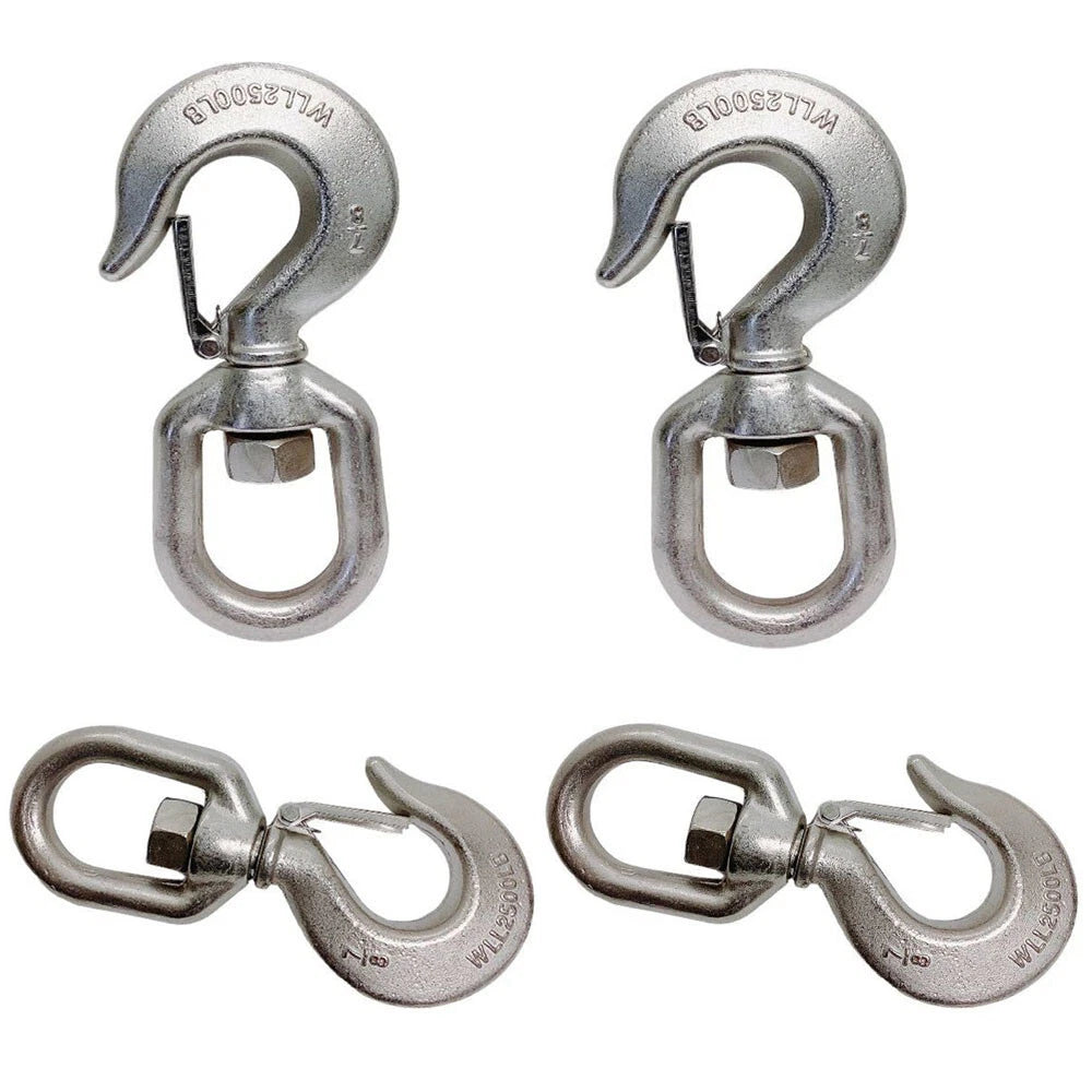 Stainless Steel T316 Drop Forged Swivel Hook Lifting Hook,2500 Lbs