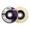 10 Pack - 4.5" x 7/8" BHA Polish Plus Felt Buffing &amp; Polishing Flap Discs