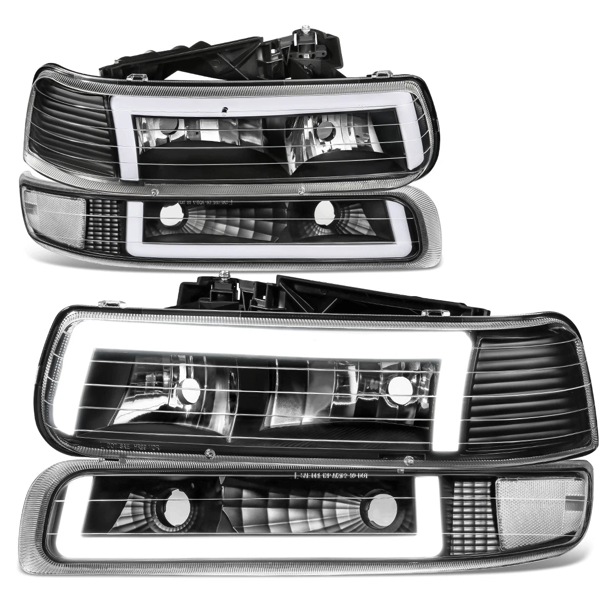 Fit 99-06 Silverado Suburban Tahoe Black C-shape | Built Supply Co