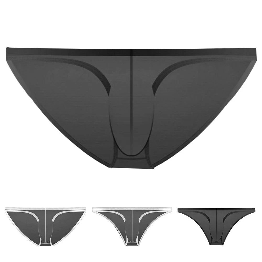 Low Waist Briefs Men Mesh Underwear Briefs Style Comfortable Fit Male