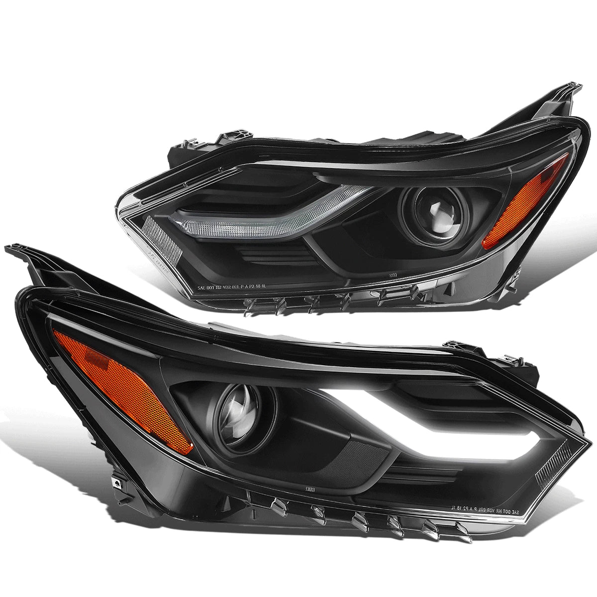 Fit 18-21 Chevy Equinox Black/ Amber Projector | Built Supply Co