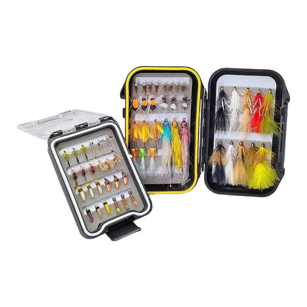Premium Fly Fishing Lure Assortment Or Dry Wet Nymph Flies