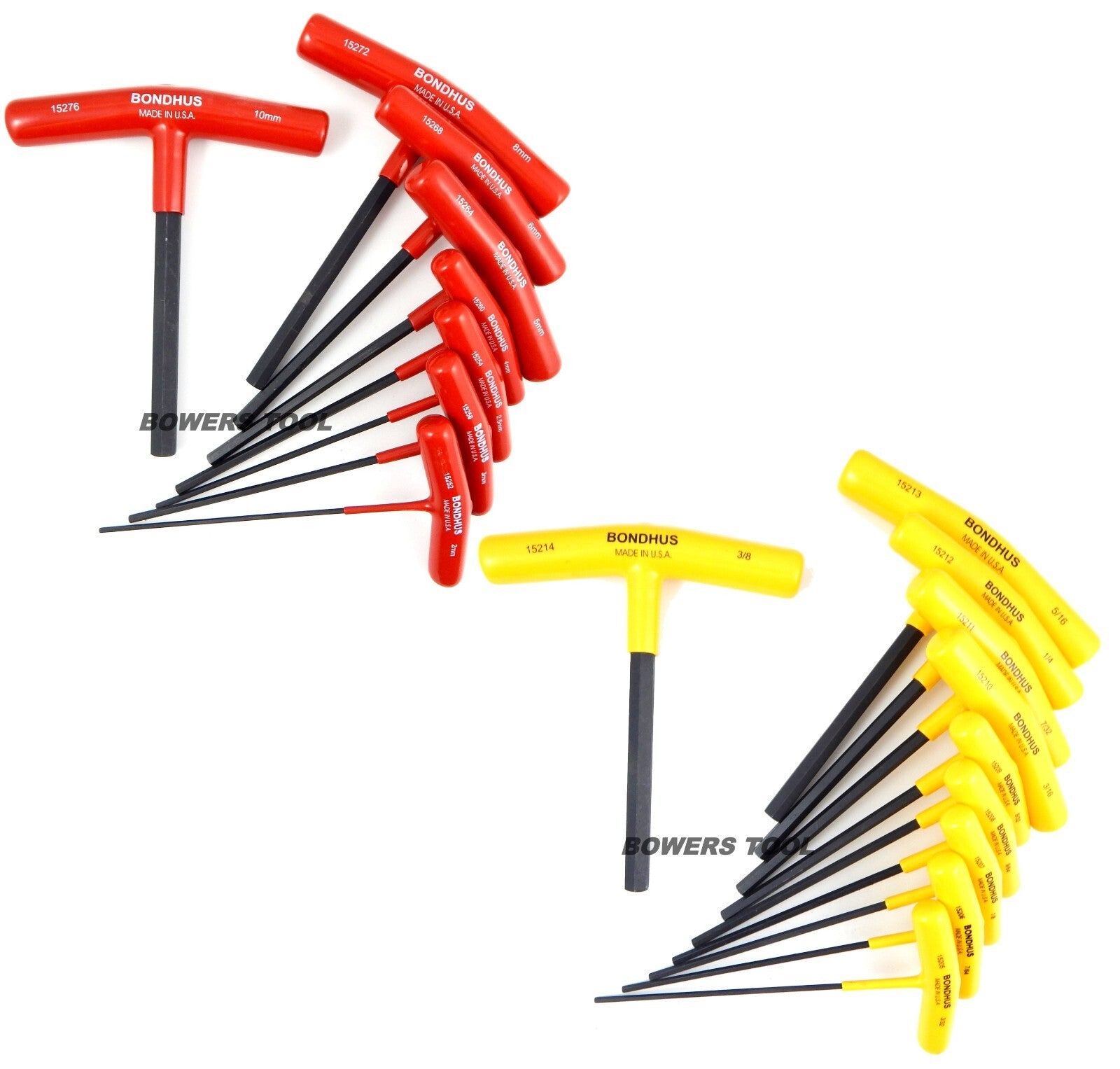 Bondhus 18pc 6in. T Handle Hex Wrench Set