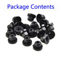 Brand New Plastic Nut Bolt Nut For With Ring 20pcs/Set 4.5mm Hole E36 E39Opens i