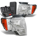 For 2009-2014 Ford F150 Pickup Pair Chrome/amber | Built Supply Co