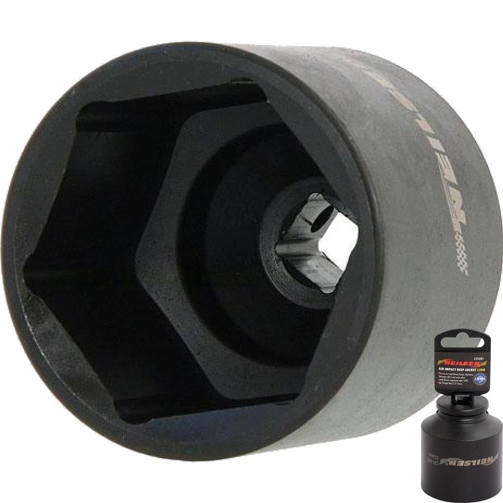 Neilsen Hub Wheel Bearing Nut Impact Wrench 52mm Socket 1/2" Drive