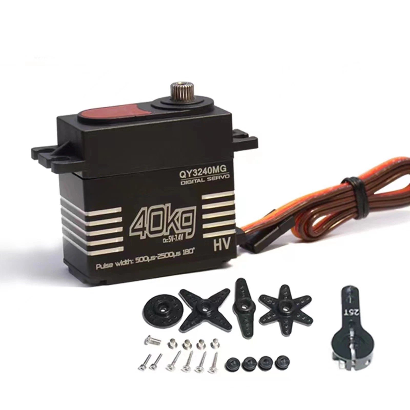 1/8 1/10 Rc Car 25t Arm High Torque 40kg Metal Steering Gear Digital