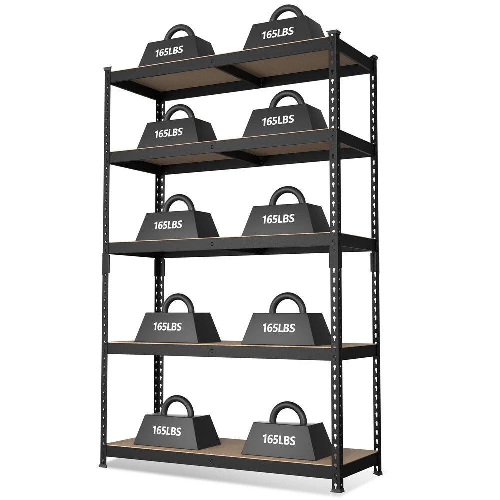 WORKPRO 5-Tier Adjustable Steel Shelving Unit Storage Rack 35-3/10"x17-1/<wbr/>2"x 72"