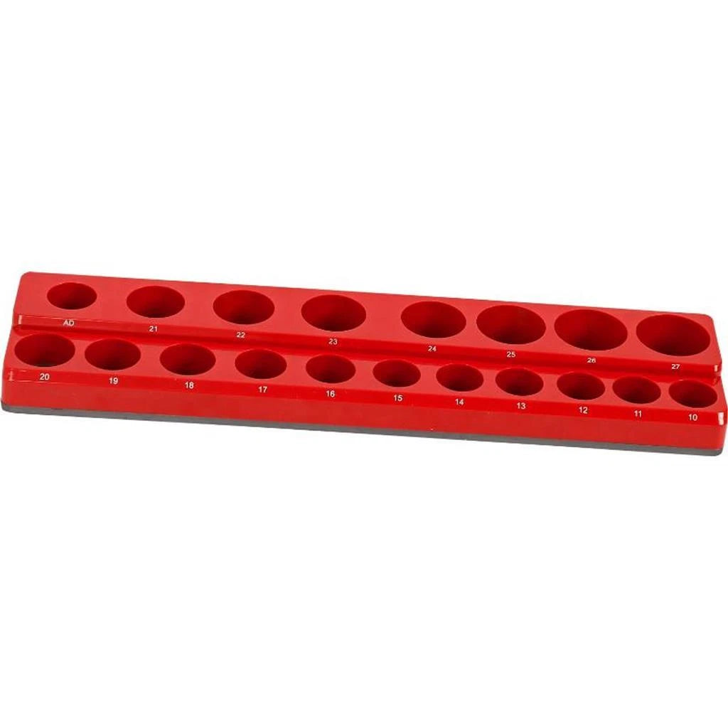 Neilsen 1/2" Magnetic 18 Metric Socket Holder Rail Retaining Holders