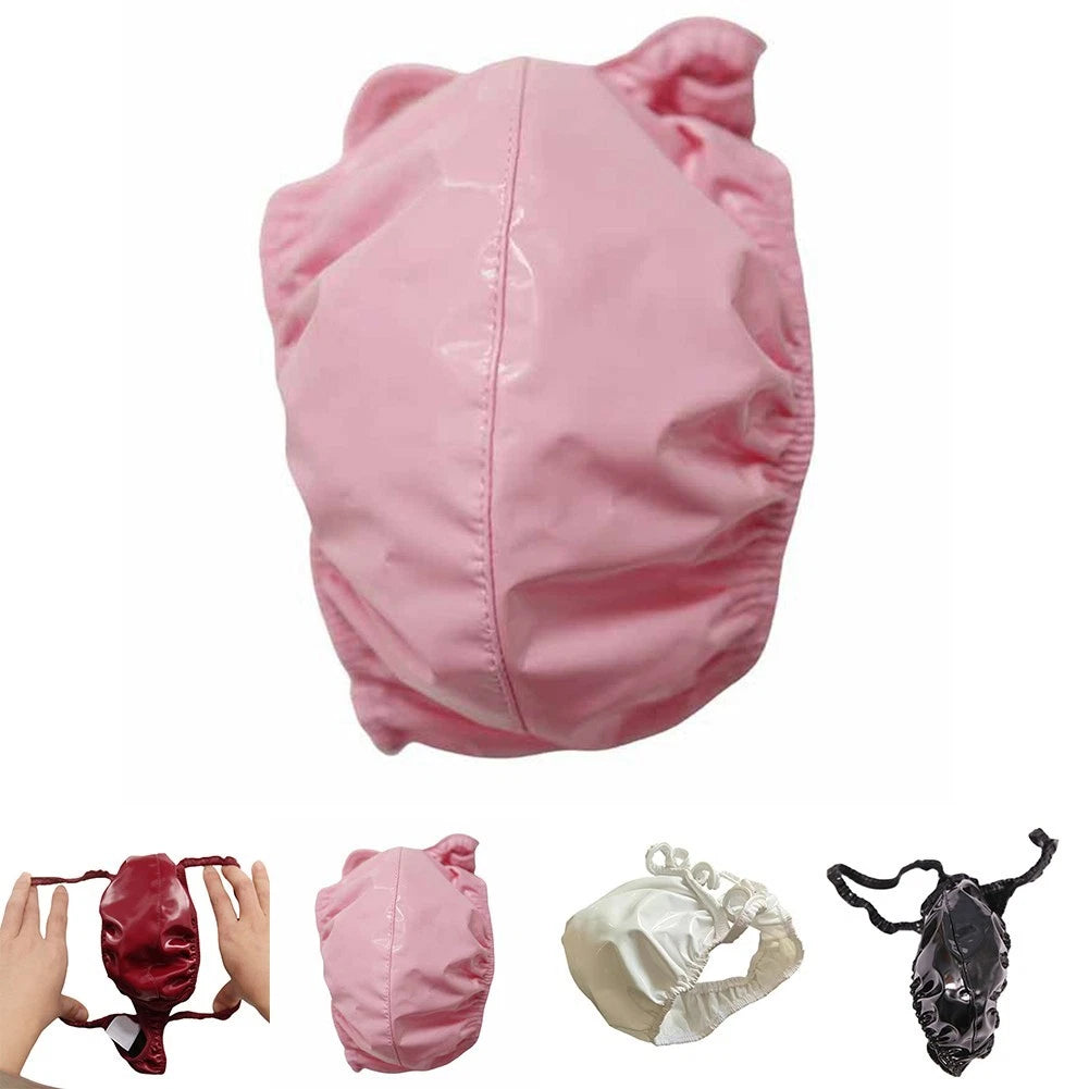 For Party Wear Latex Thong Faux Leather Glossy Finish Pu Polyester