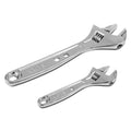 2PC Adjustable Wrench Set 6" and 10" Jaw Opening