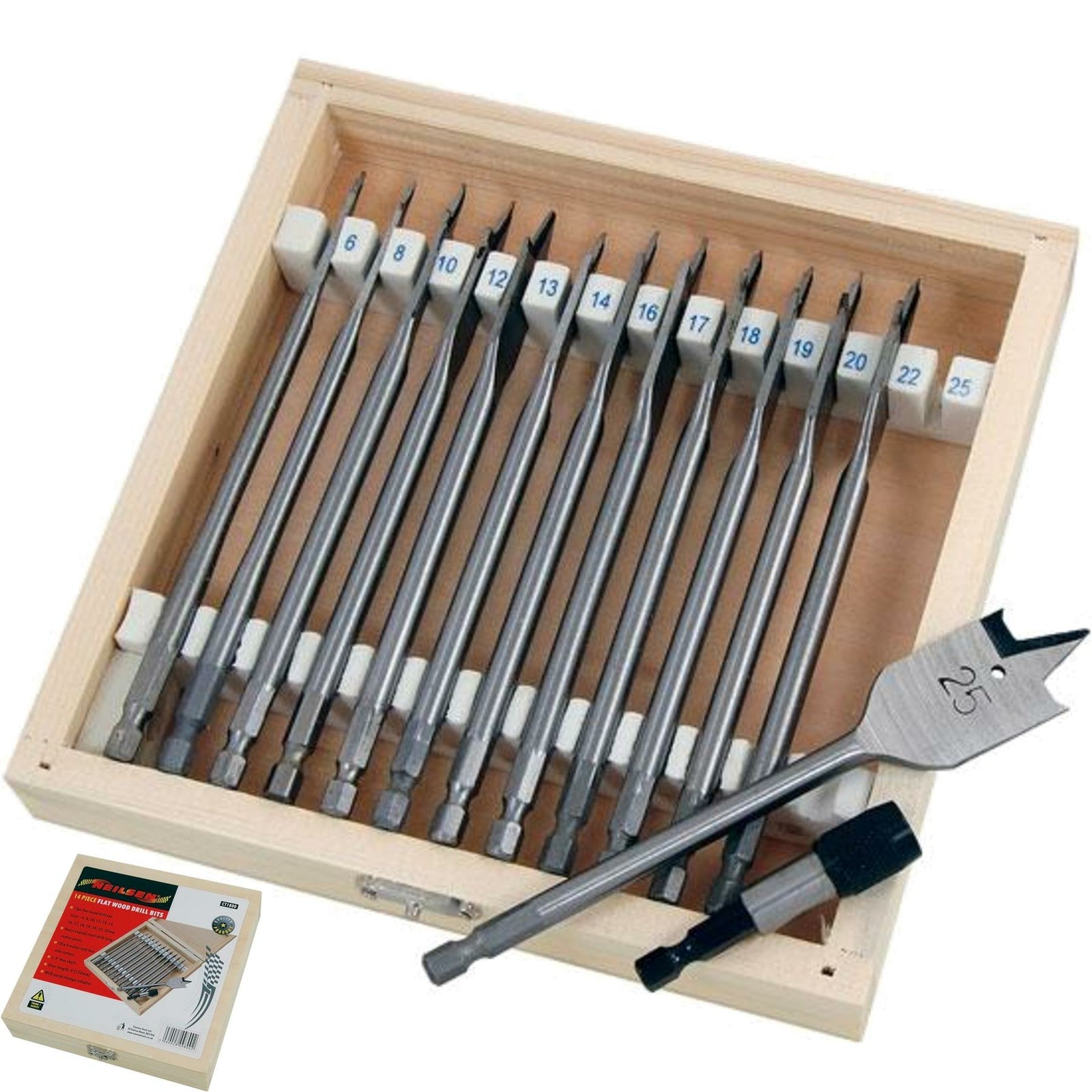 Neilsen 14pc Spade Hole Saw Set