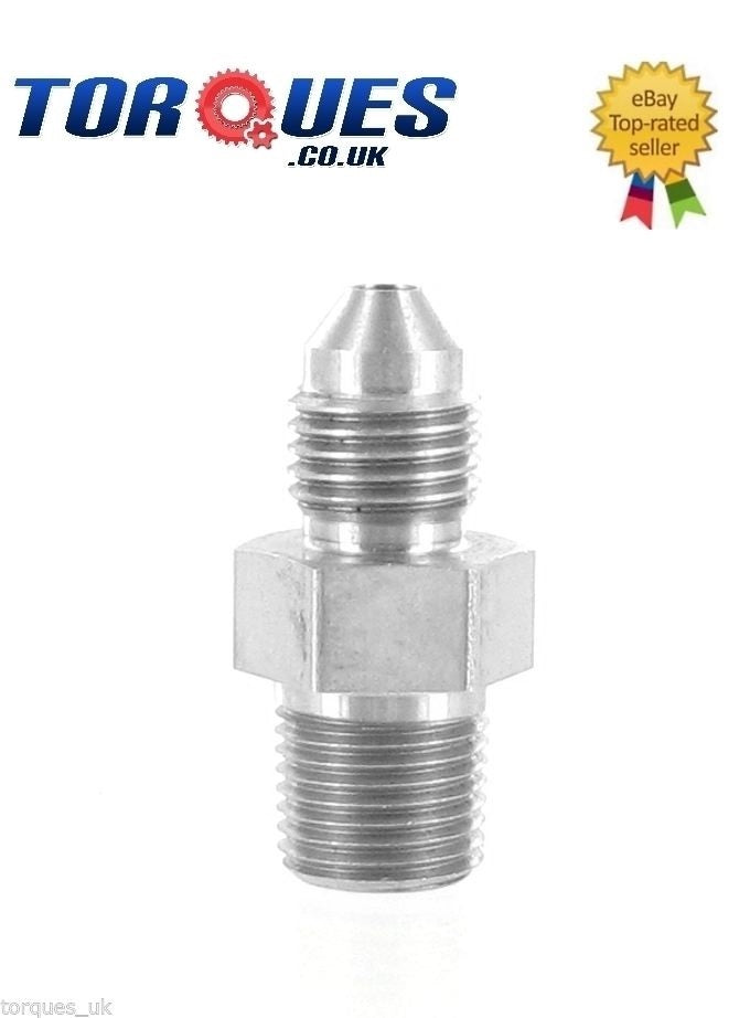 AN-6 Female to AN-3 Male Straight Reducer Adapter Black by Unbranded
