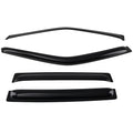 Wind Deflectors Rain Guards for Nissan Frontier Crew Cab 2005-2020 Black