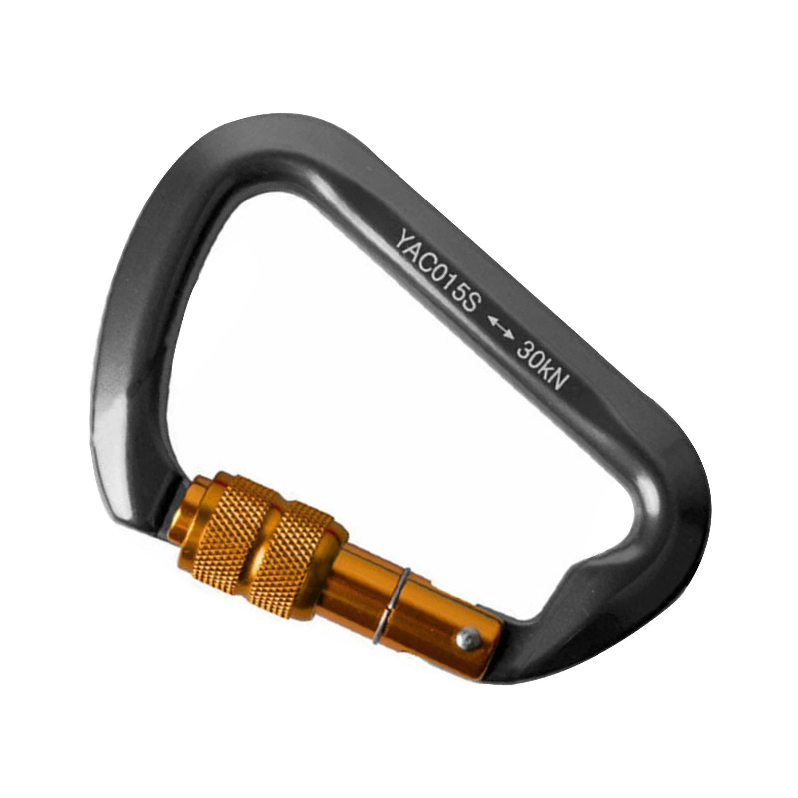 30kn Carabiner Screw Auto Locking Aluminum D-shape Hook Climbing Rock