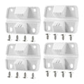 Strong White Cooler Hinge Repair Kit W/16 Screws Replacement For