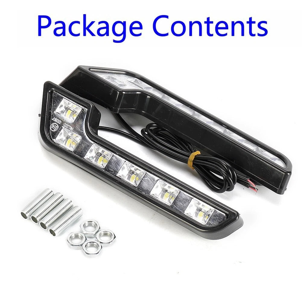 L Shaped Car 6led Supers White 12V Driving Fog Light Lamp Dc 1.12a