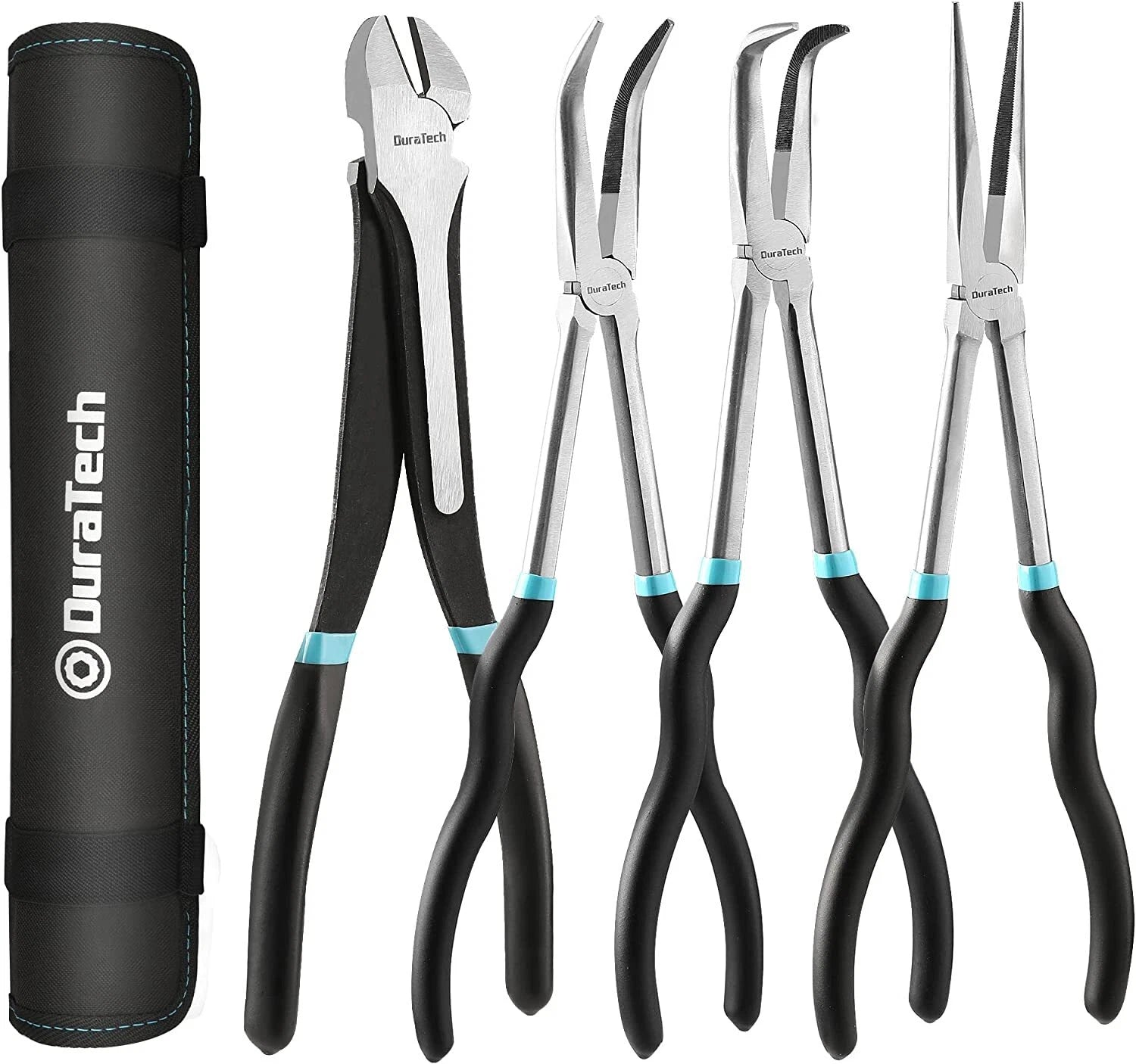 Duratech Extra Long Needle Nose Plier Set 90°bent Nose Plier