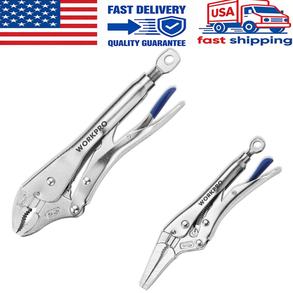 WORKPRO 2-Piece Locking Plier Set by WORKPRO