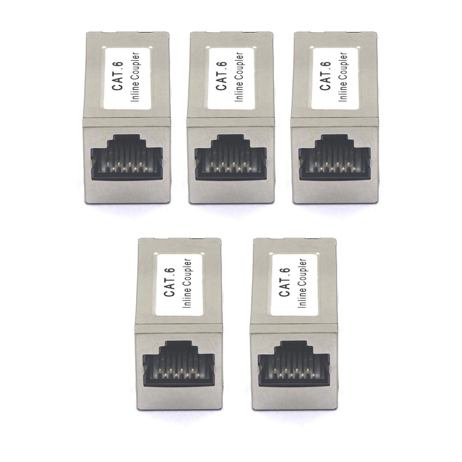 5xrj45 Cat6 Shielded Ethernet Cable Extender Inline Coupler Poe