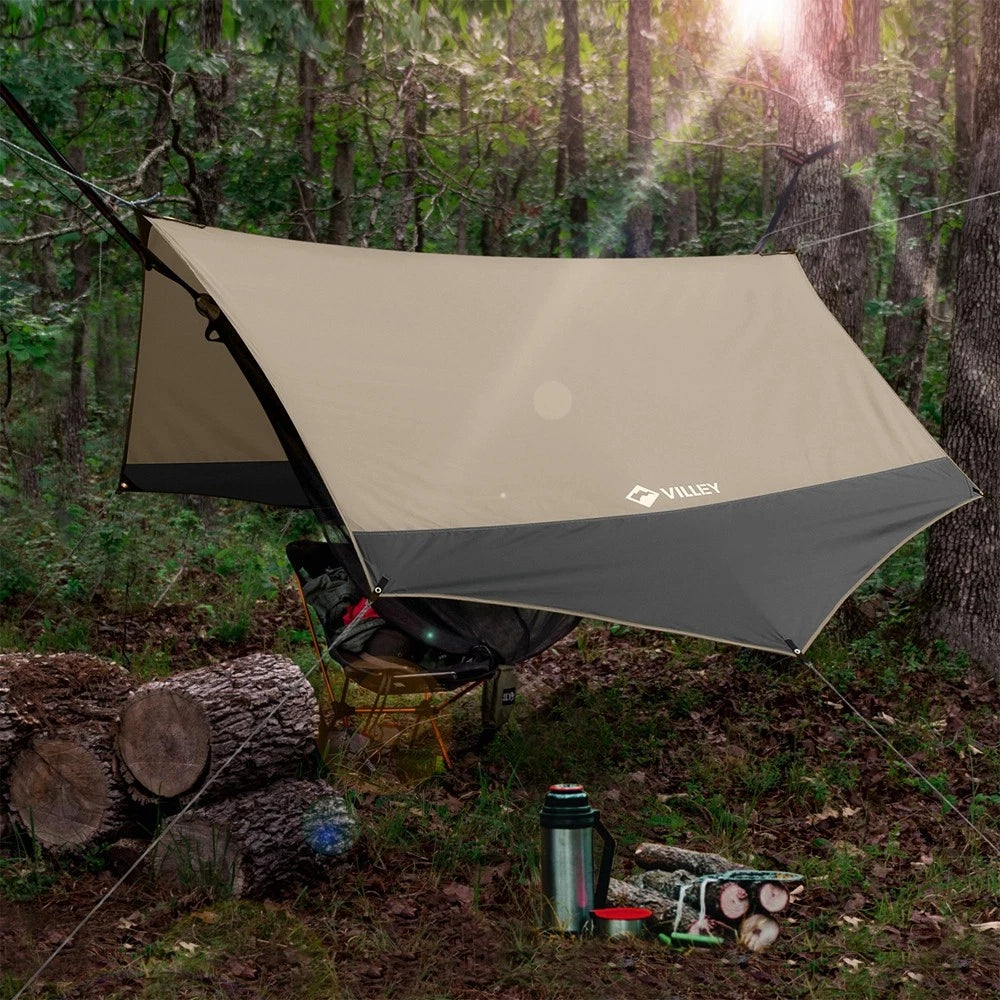 Villey Camping Tarps For Tents Portable Rain Fly Camping Shelter