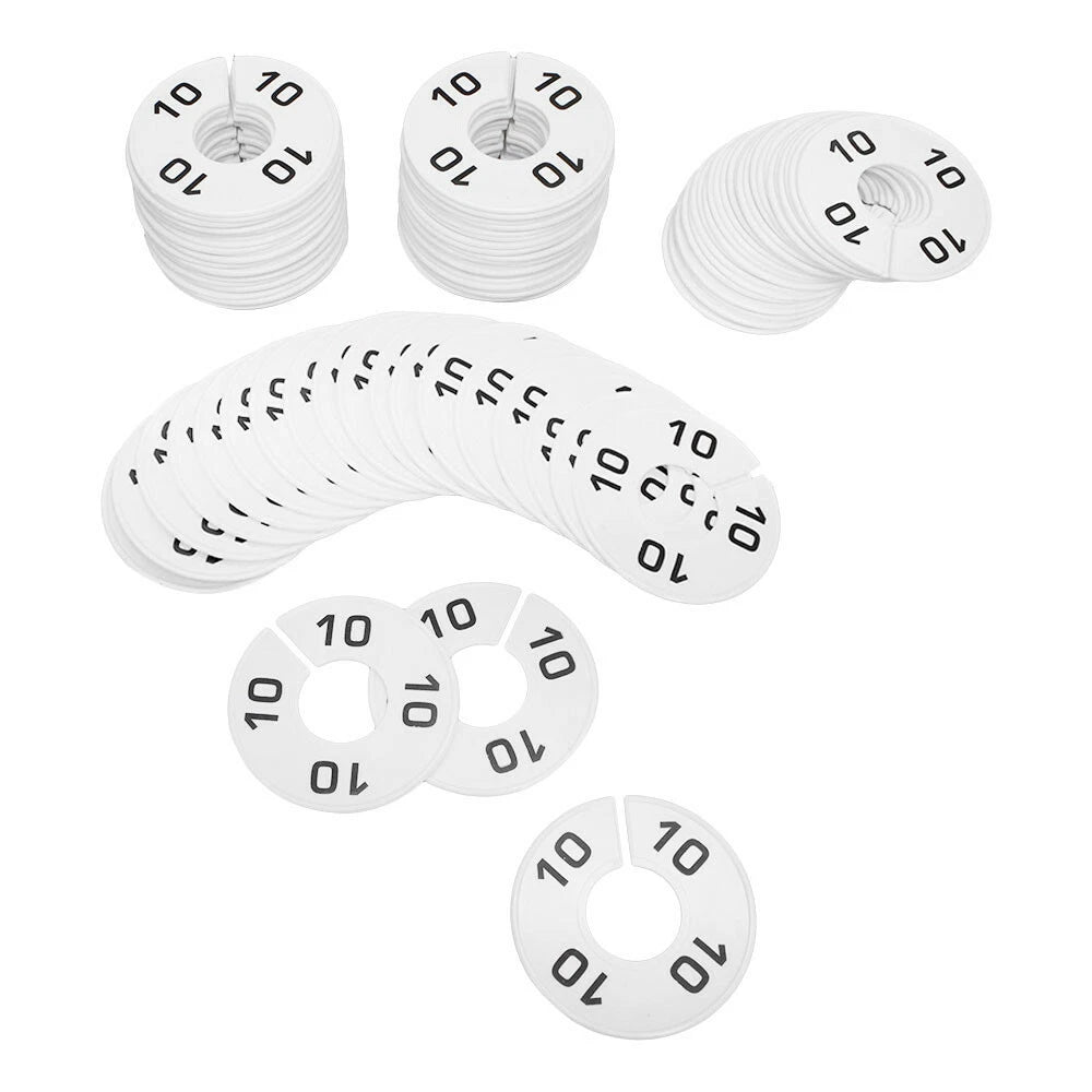Hangers Retail Clothing Rack 3-1/2" Round Plastic Size 10 Dividers