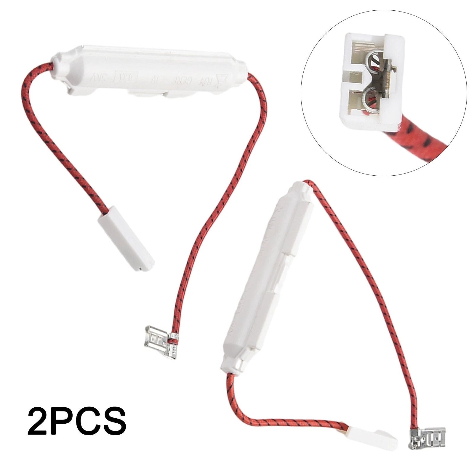 2*microwave Oven High Voltage Fuses Fuse Holder 5kv 0.8a For Most