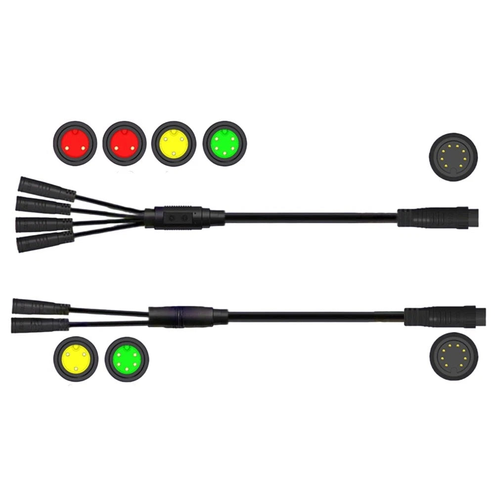Mountain Bike Ebike Controller Cable 1t4 With 8 Pin Brake Throttle