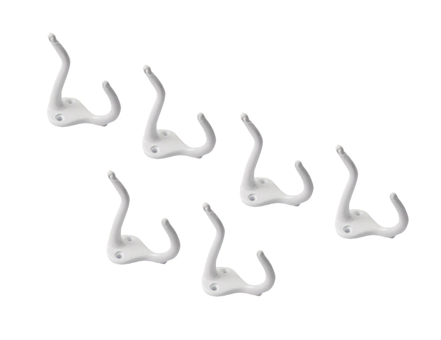 6pc-Pack Stanley Taiwan 75-6112 Garment Clothing Coat &amp; Hat Hook Hanger Holder