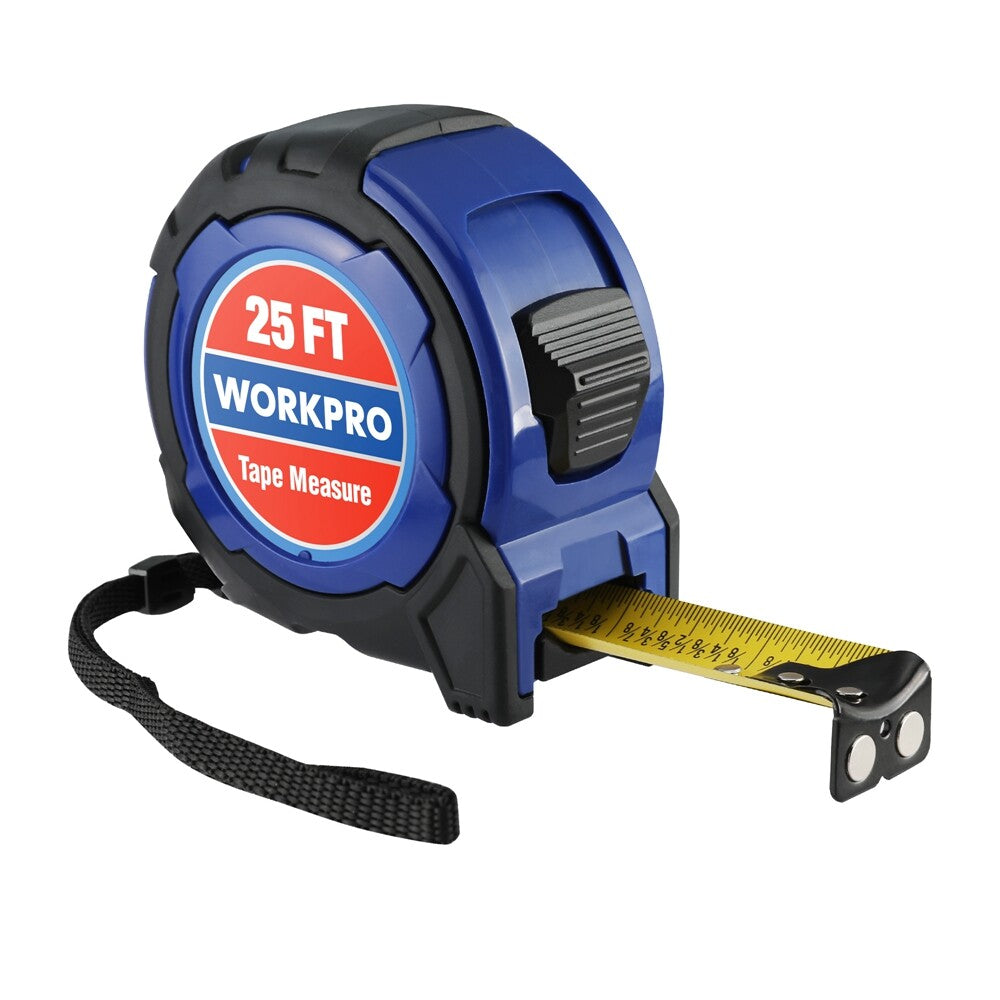 25FT Magnetic Tape Measure Easy Read Retractable Nylon Coating
