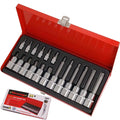 Neilsen Torx Bit Star Socket Set T8 - T60 Trx 1/2" 1/4" Drive Sockets