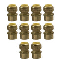 XFITTING 1/2" Push Fit Female NPT Adapter - 10 Pack