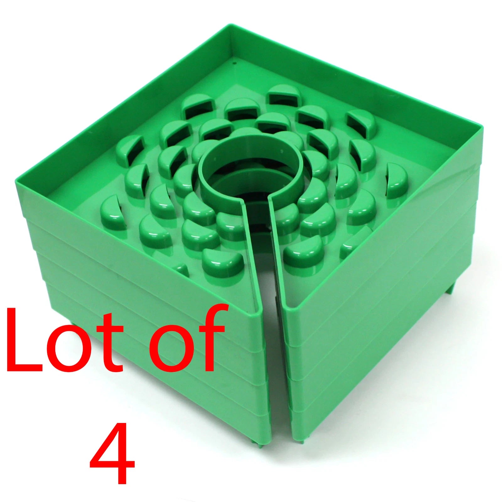 Lot 4 | 6" Plastic Irrigation Drip Tray Cover Rockwool Hugo Cube