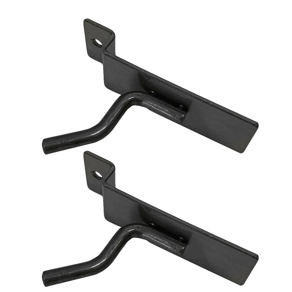 1" Slatwall Hook Panel Display Hooks, 1/4" Thickness Metal, Raw Steel