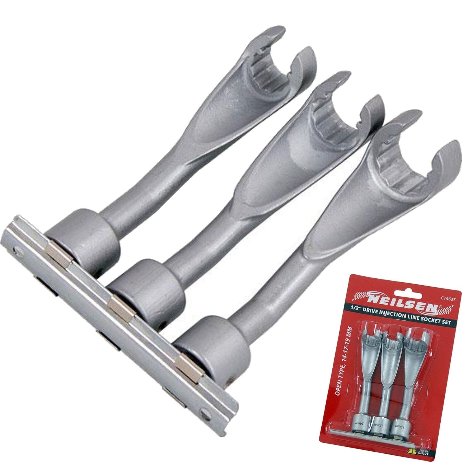 Neilsen Diesel Injector Line Sockets Fuel Line Remover Tool 1/2" 4mm